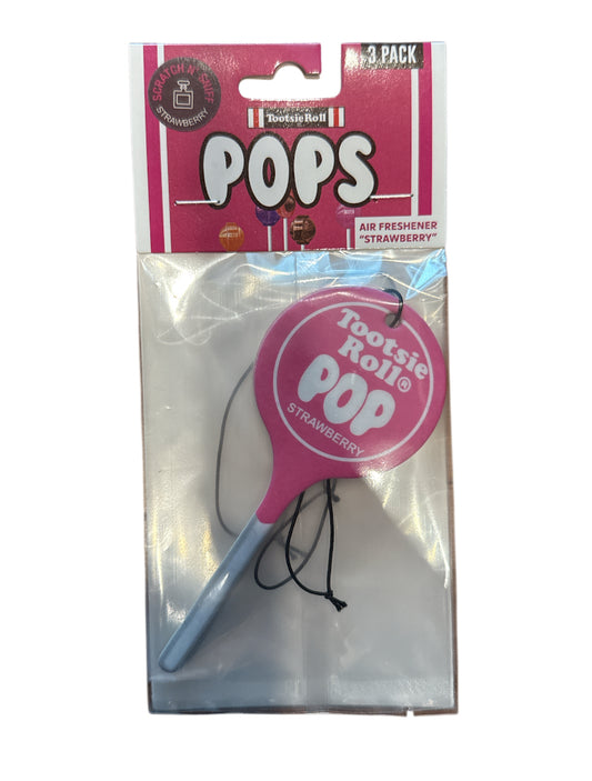 Tootsie pop strawberry air freshener 3 pack