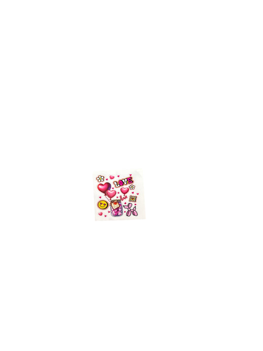 Love dog balloon small decal