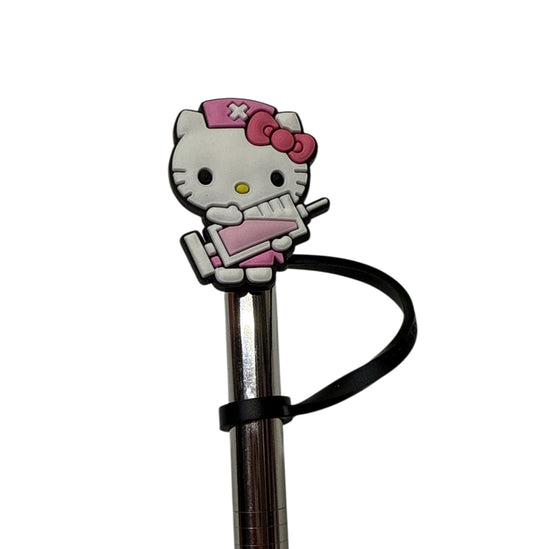 Hello kitty nurse Straw  Topper