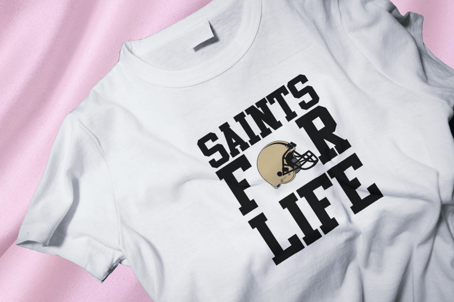 Helmet saints DTF Heat Transfer