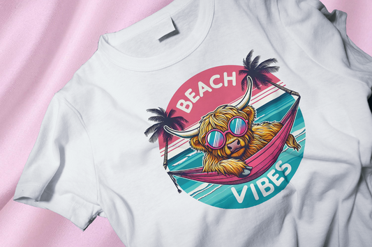 Beach vibes pink blue Shirt