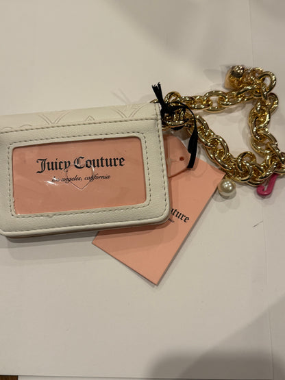 White  gold chain Wallet  Juicy couture