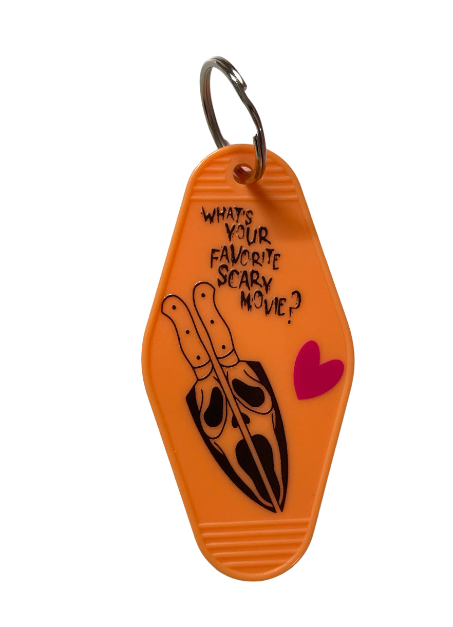 Whats your favortie movie ?Motel Keychain