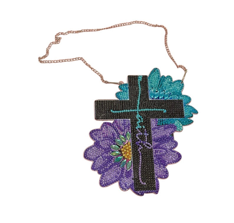 Faith Cross  hanging picture diamond painting