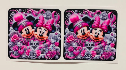 Mickey Minnie Channel Cup Transfer