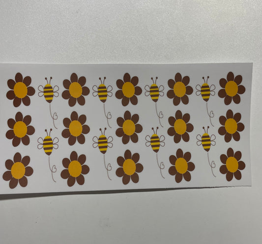 Flower bees Cup Transfer