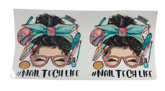 Nail tech life Cup Transfer