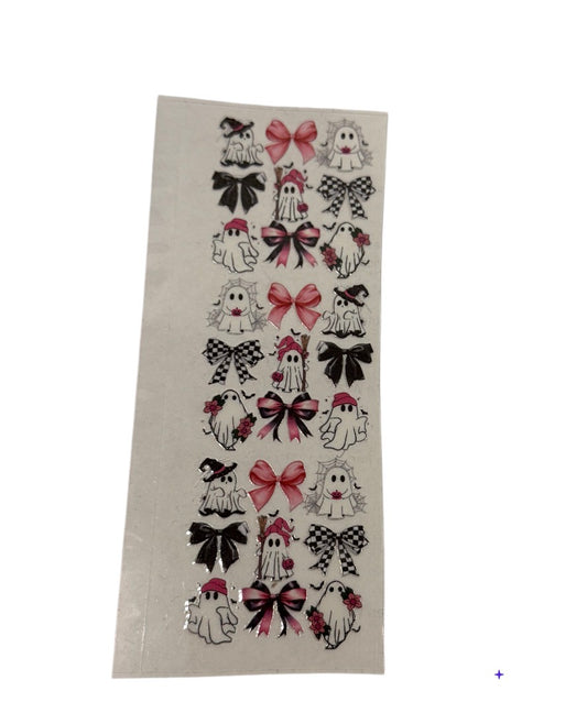Ghost pink bow Pen Wrap