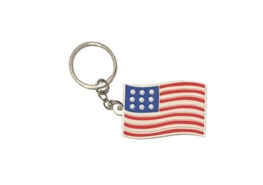 American Flag Keychain