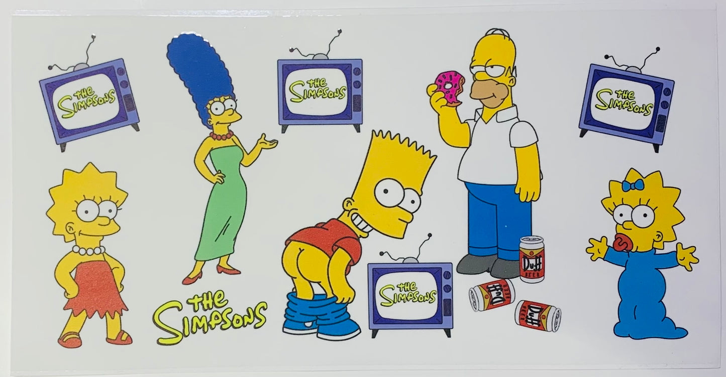 The Simpsons Bart Pants Down Cup Transfer