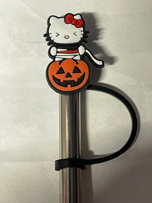 Hello kitty pumpkin Straw Topper