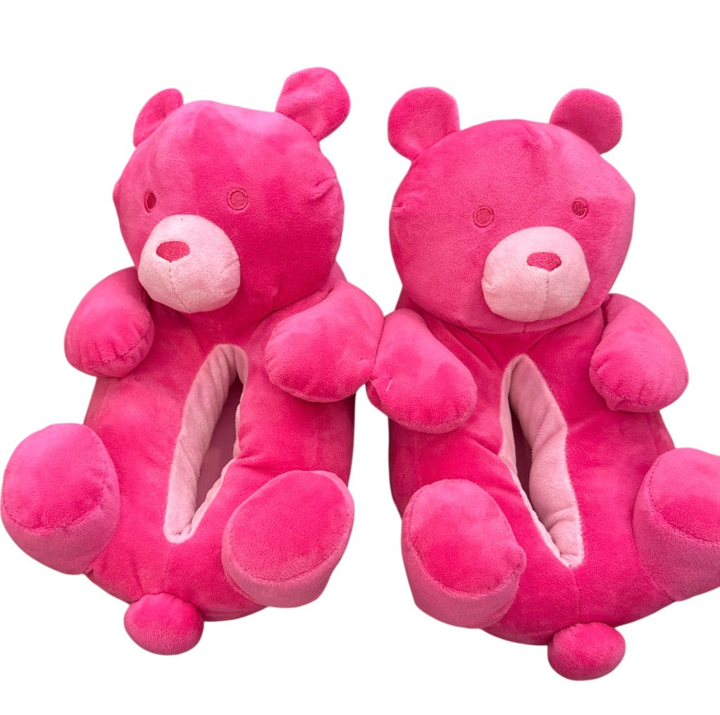 Bear kids slippers teal or pink