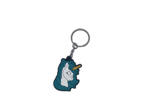 Blue Hair Unicorn Keychain