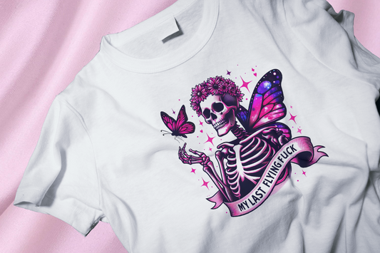 Butterfly skull DTF Heat Transfer