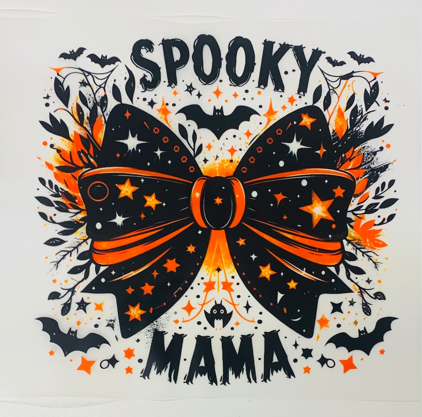 Spooky mama bow DTF Heat Transfer