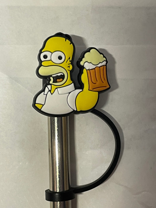 Homer Simpson Straw Topper