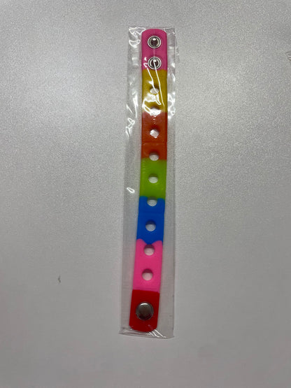 Silicone 7 1/2inch Adjustable Wristband for Charms