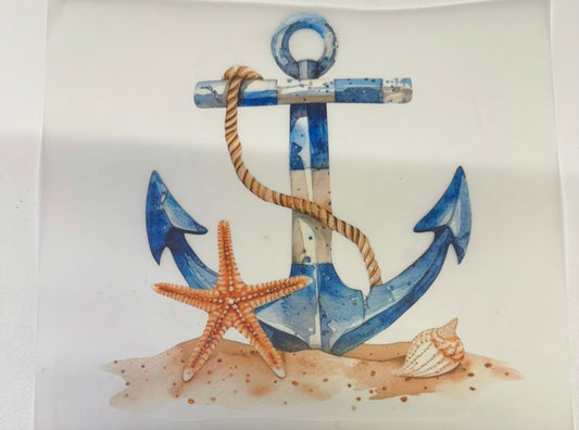Beach Anchor Starfish Heat Transfer
