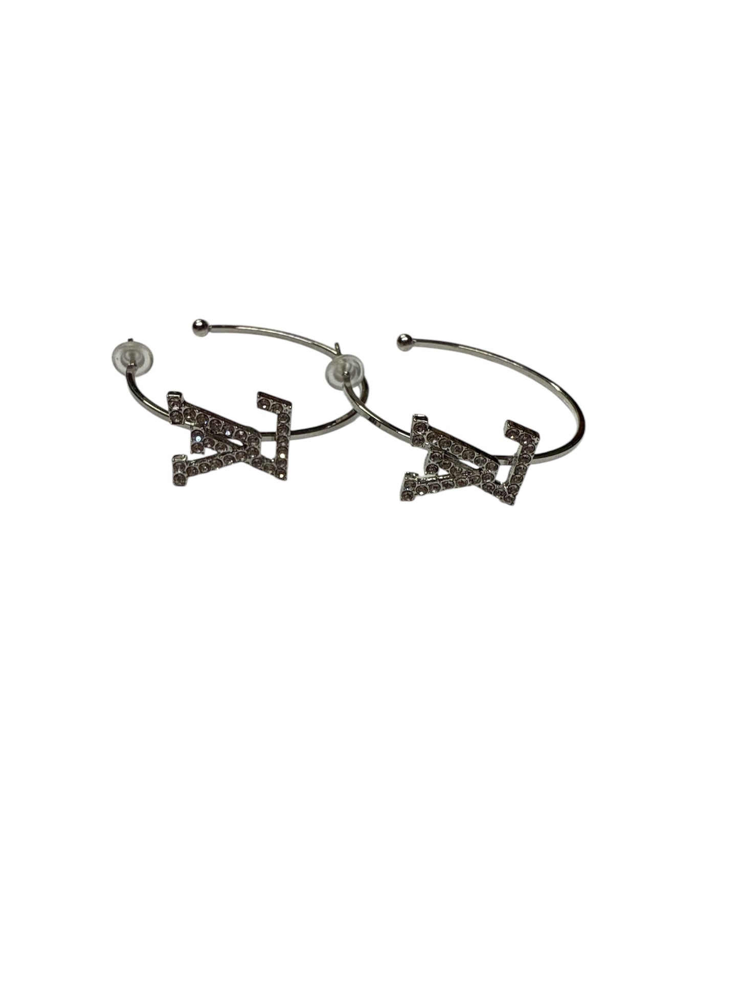 Lv 1.5 dupe earrings circle silver  #13