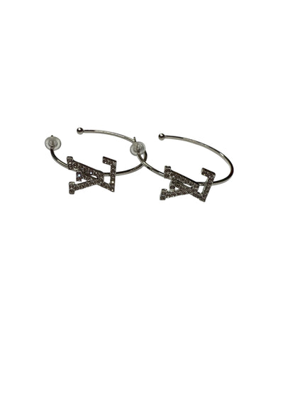 Lv 1.5 dupe earrings circle silver  #13