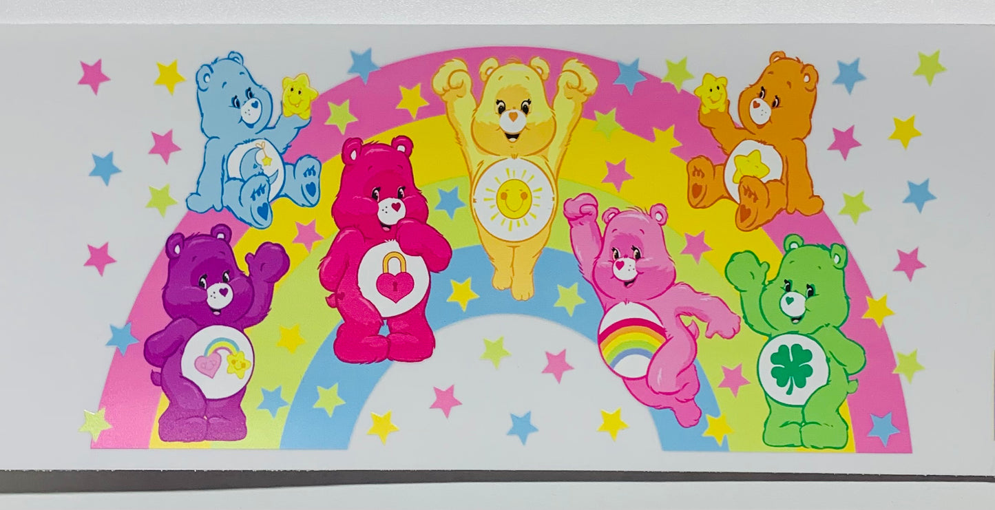 Care Bears on rainbow Cup Transfer