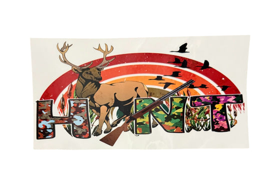 Hunt deer Cup Transfer