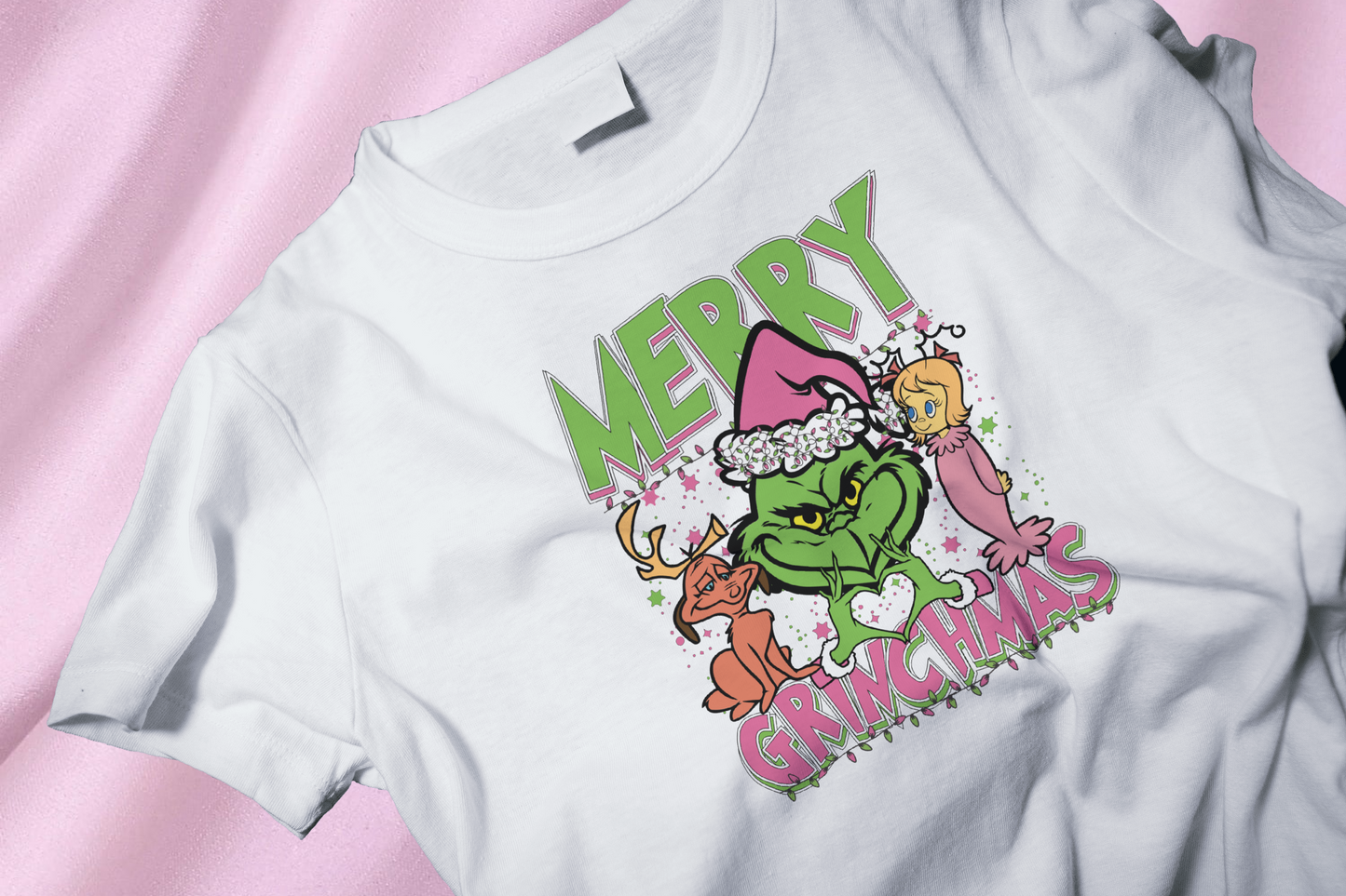 Merry3  Grinchmas   DTF Heat Transfer