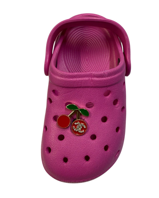 Cc Cherry metal lv Shoe Charm