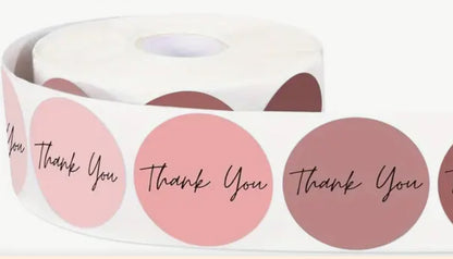 500 pcs Thank You Stickers