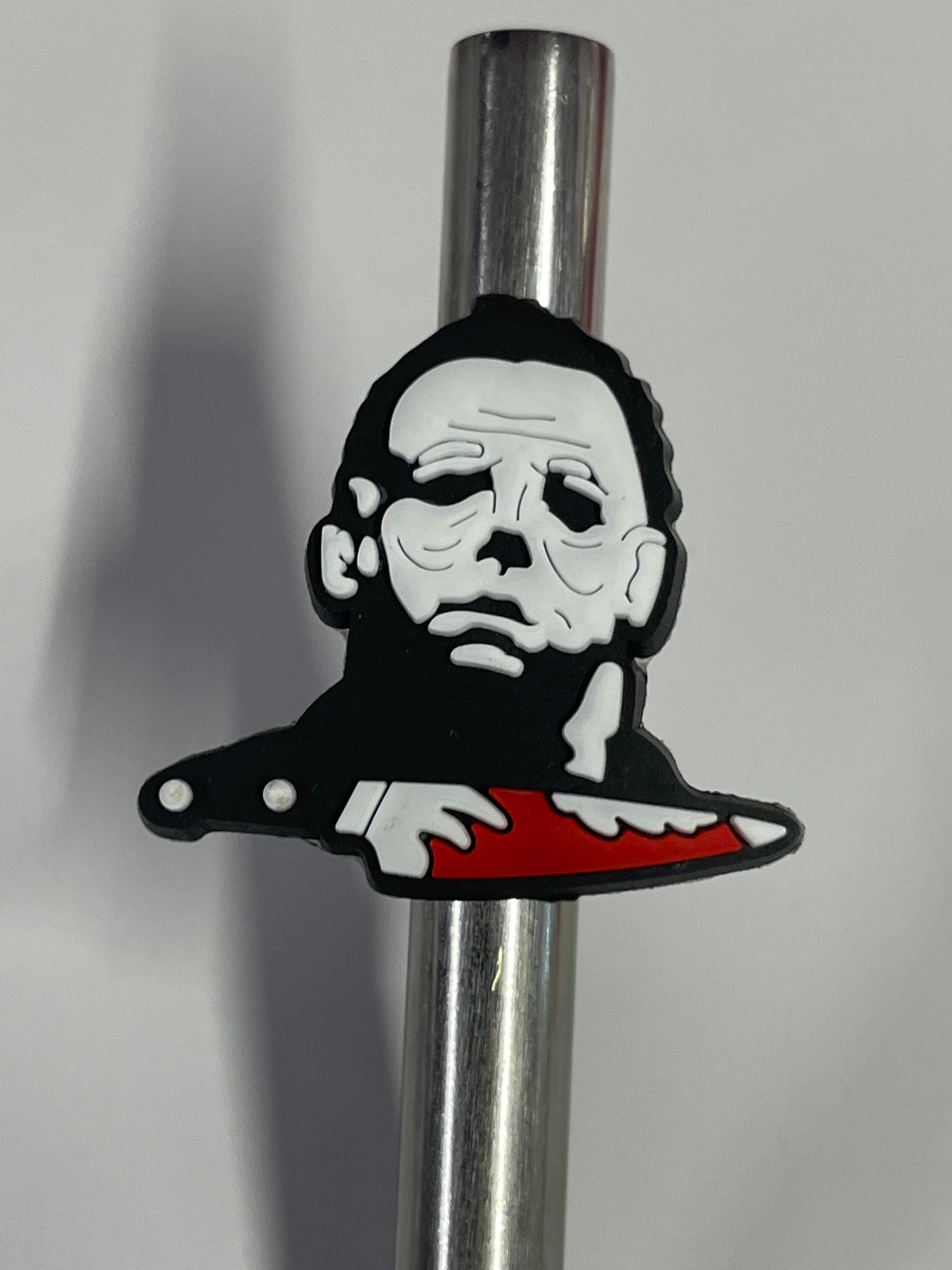 Michael knife bloody Straw Charm