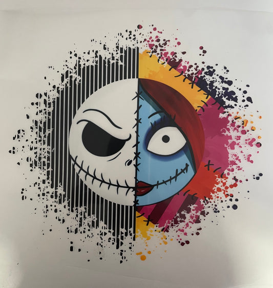 Half jack half sally DTF Heat Transfer