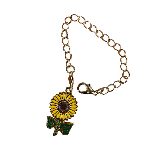 Sunflower/gold Tumbler charm