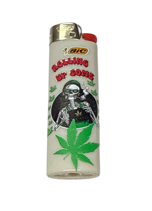 Rolling up some bic lighter