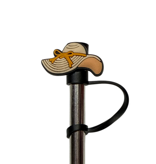 Beach hat brown Straw  Topper