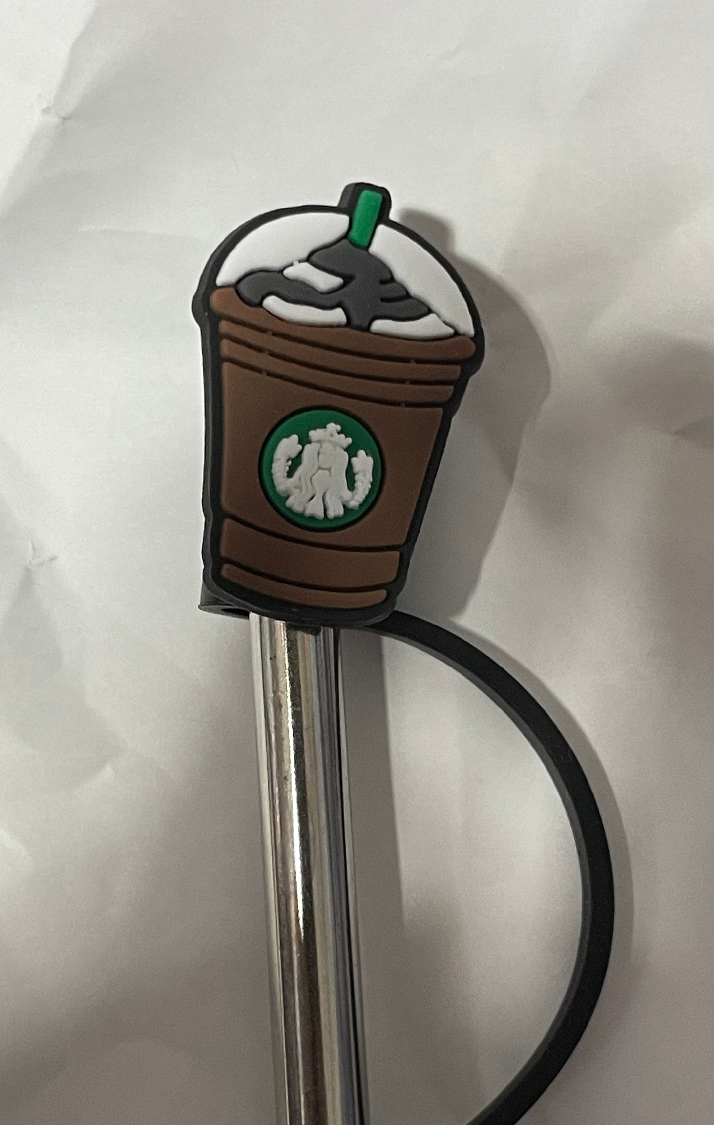 Starbucks Brown Swirl Straw Topper