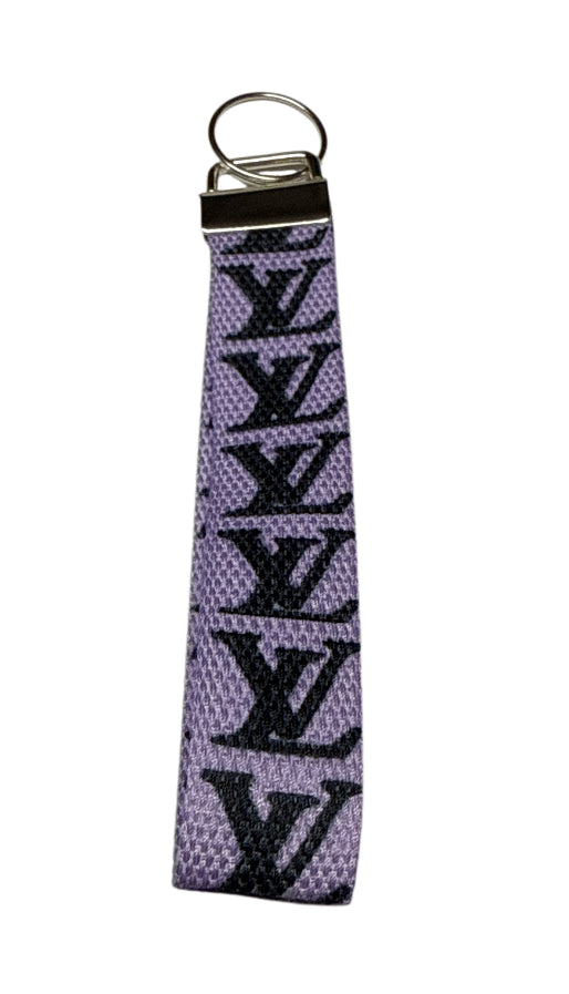 Purple  lv / Key fob holder Wristlet