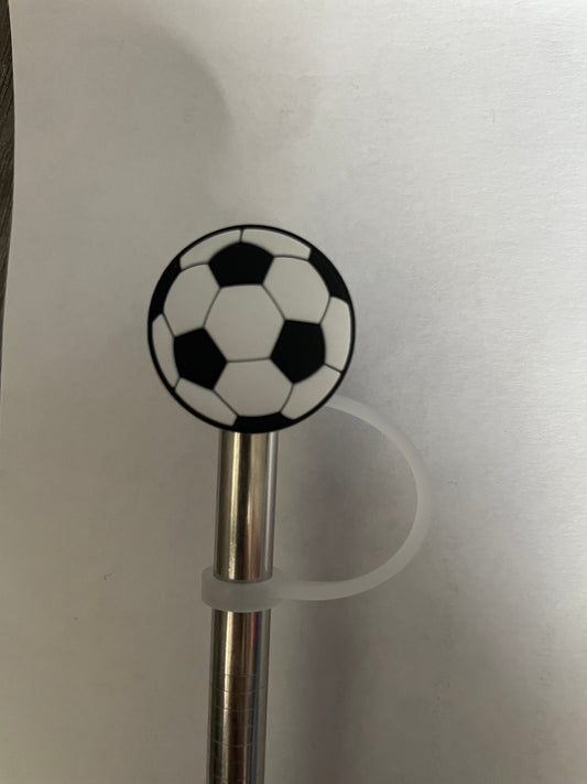 Soccer Ball  Straw Topper