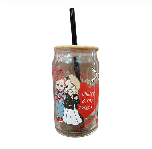 Chucky & Tiffany  glass cup