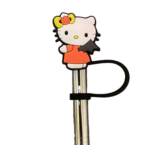 Hello kitty orange dress Straw Topper