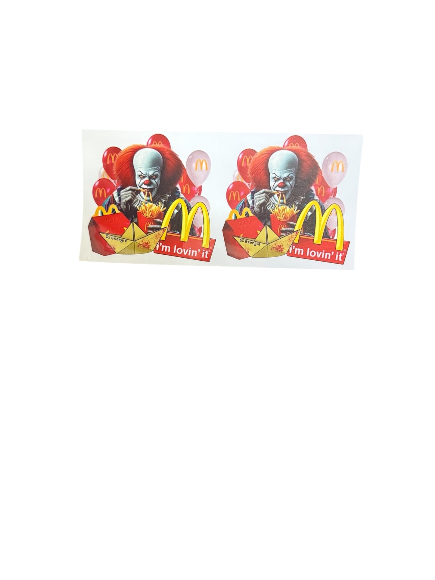 Pennywise McDonald’s I’m Lovin It 2x UV Cup Transfer