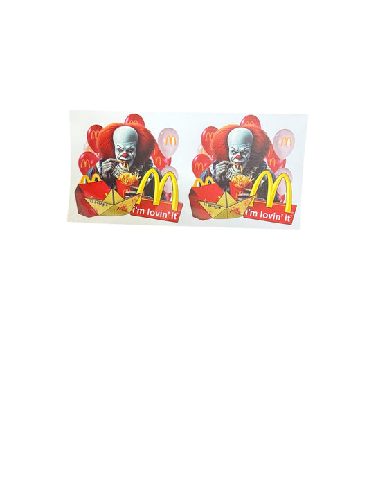 Pennywise McDonald’s I’m Lovin It 2x UV Cup Transfer