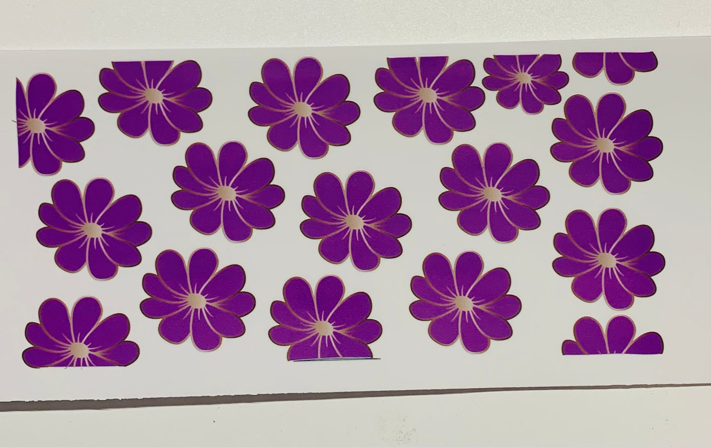 Purple flower Cup Transfer