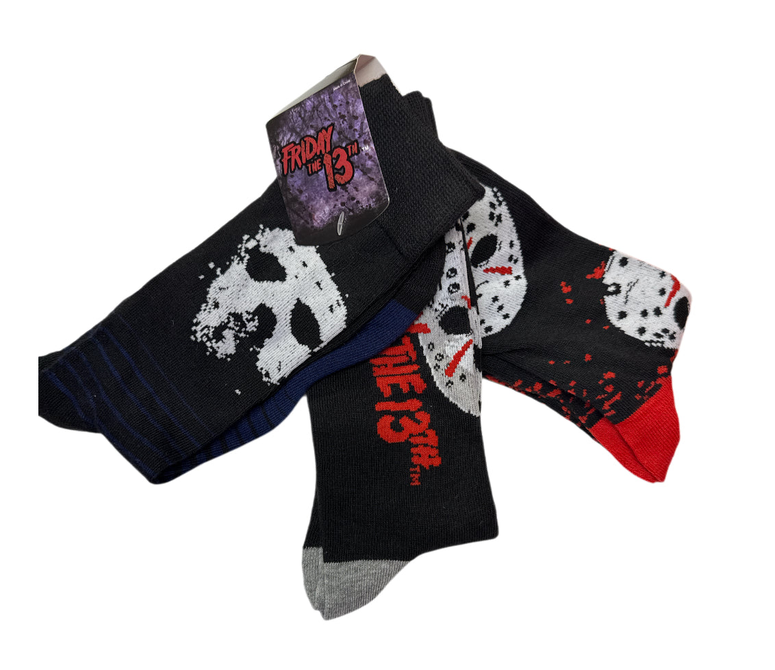 Friday the 13th 3 pack socks