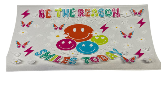 Be the reason colorful white Cup Transfer