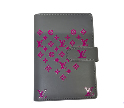 LV pink/gray Budget Binder Book With Pen