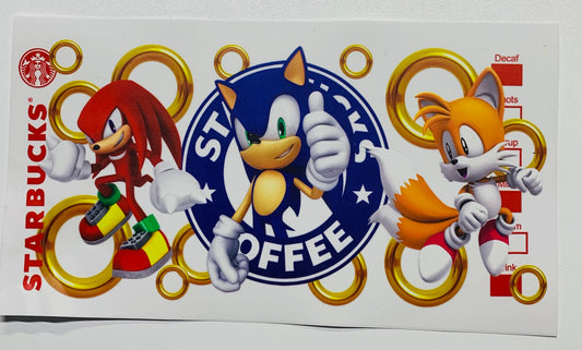 Sonic coffee rings Cup Transfer