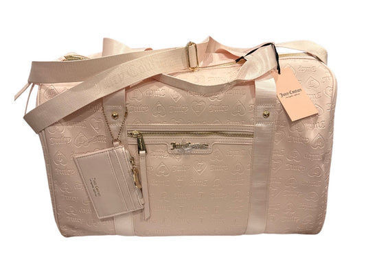 Large pink duffle bag  with card wallet juicy couture
