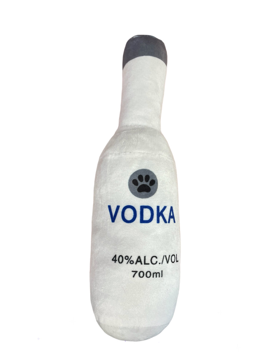 Vodka squeak toy dog