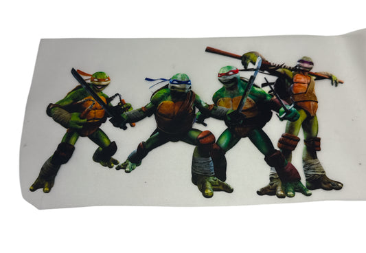 4 in a row ninja turtles Heat Transfer