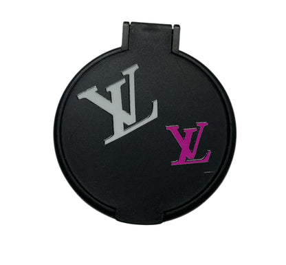 lv white & pink pocket mirror